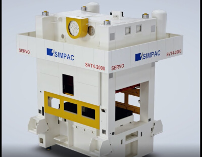 SIMPAC's SVT4-2000 Servo Direct Drive Press for Transfer Operations
